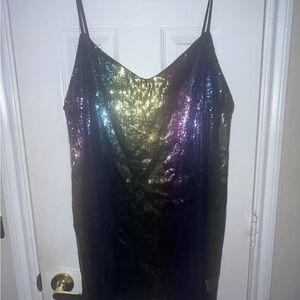 Wild Fable Multicolor Sequin Prom Dress